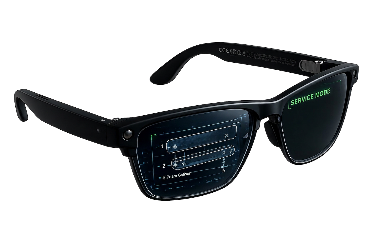 VizAi AR smart glasses for heavy construction welding